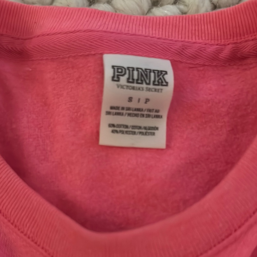 PINK Victoria's Secret Pink Sweatshirt with Crew Neck - Picture 2 of 3